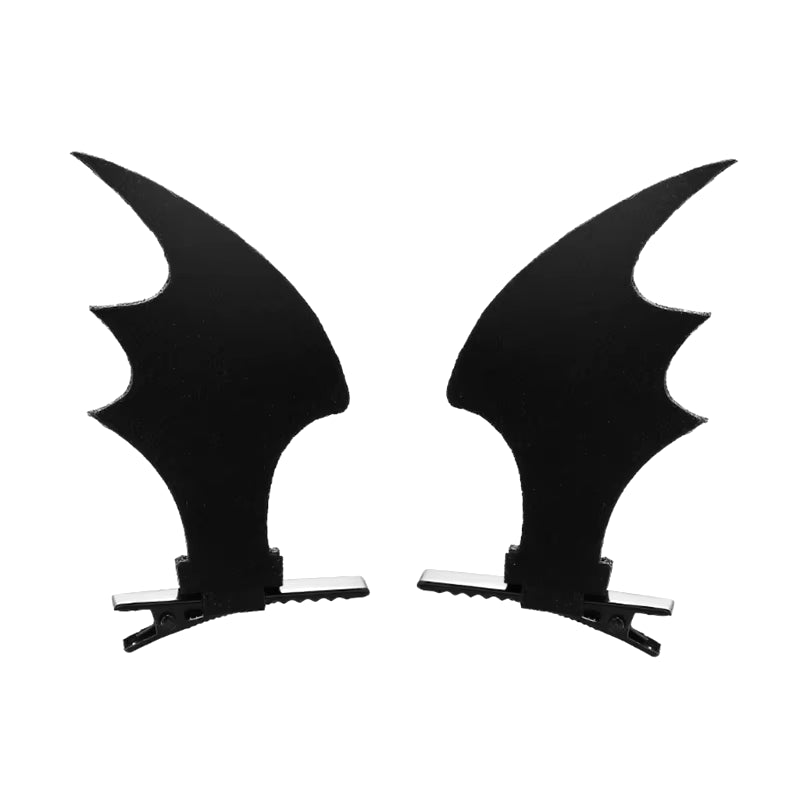 Hair Clips for Girl Halloween Hair Clips Lolita Bat Devil Wings Shape Barrettes Hair Barrettes for Toddler Girls