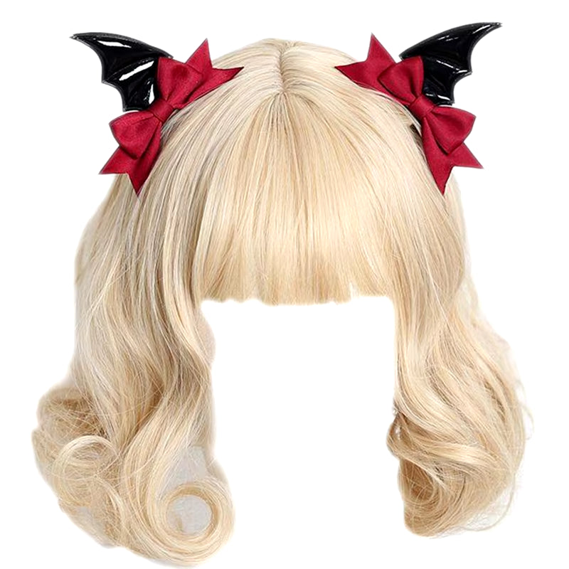 Hair Clips for Girl Halloween Hair Clips Lolita Bat Devil Wings Shape Barrettes Hair Barrettes for Toddler Girls