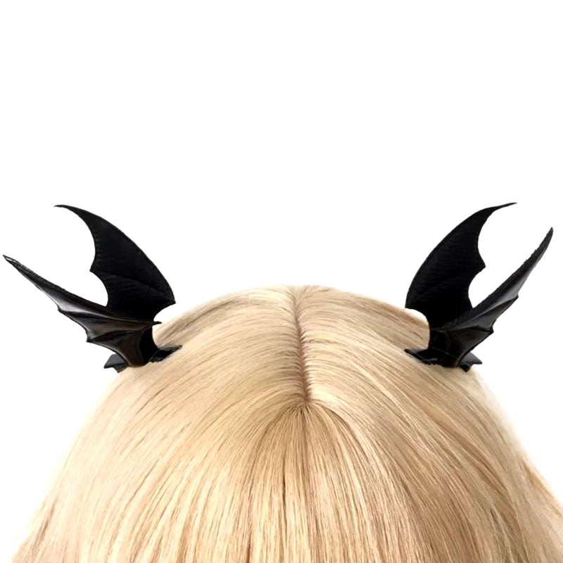 Hair Clips for Girl Halloween Hair Clips Lolita Bat Devil Wings Shape Barrettes Hair Barrettes for Toddler Girls